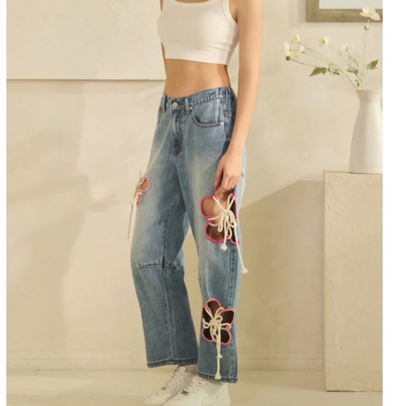 🎉 Oli & Hali “ BECKY ” Oli and Hali EMBROIDERY CUTOUTS WITH TIE STRING 95 - Picture 6 of 10